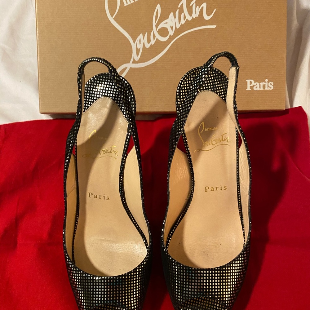 Christian Louboutin 120 platinum Prive shoes
